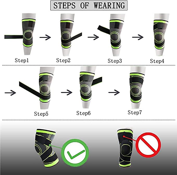 Men's Knee Brace Compression Straps